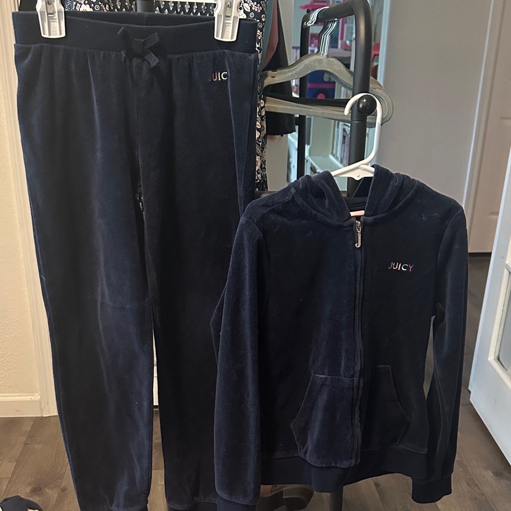 Juicy Couture navy blue sweatsuit